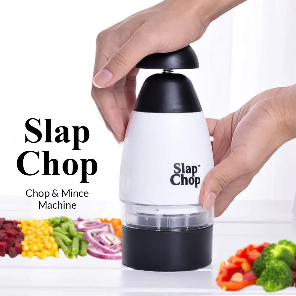 All in 1 Original Slap Chop Slicer with Stainless Steel Blades Vegetable Chopper Gadget