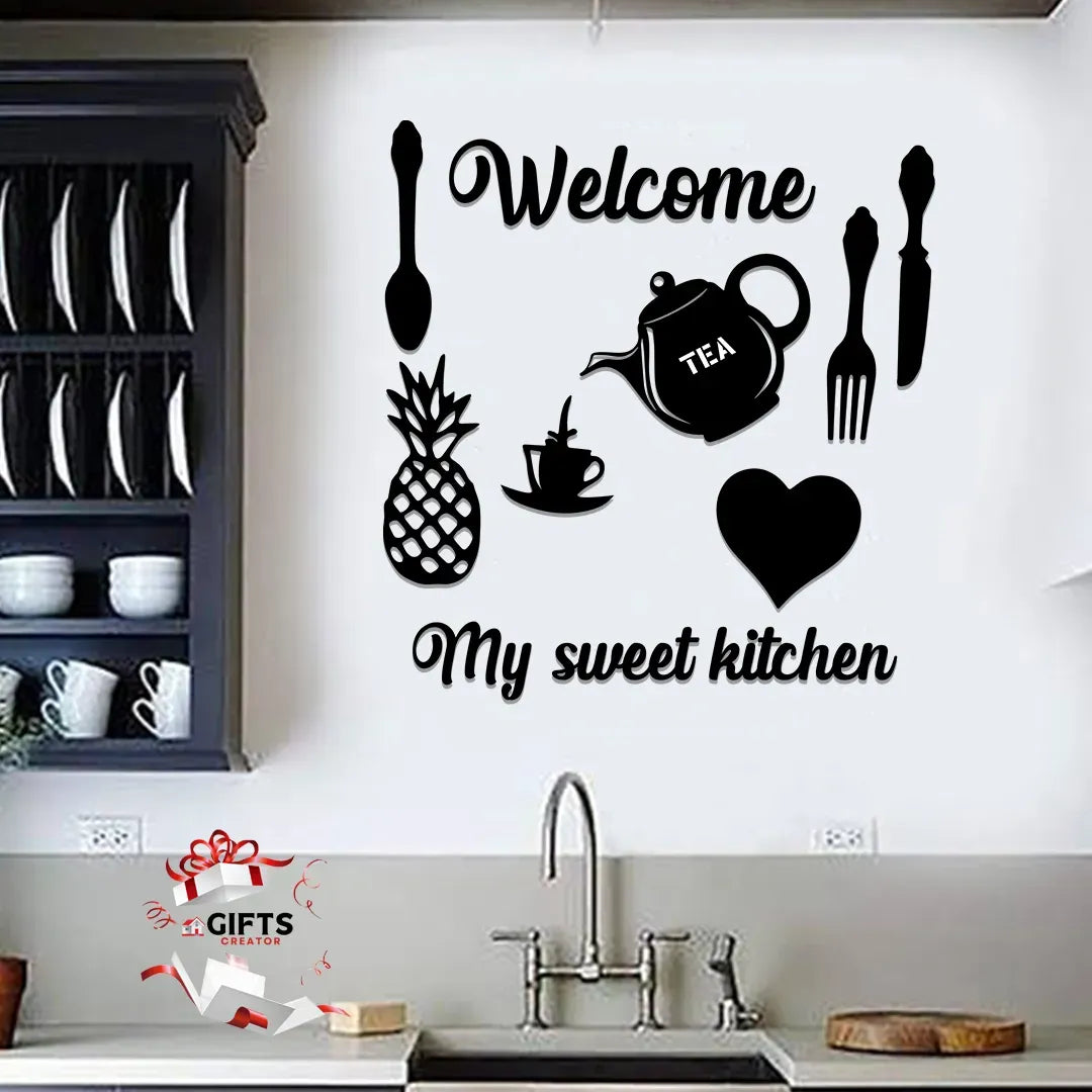 Welcome Home Kitchen Wall Sticker for Kitchen Decoration items