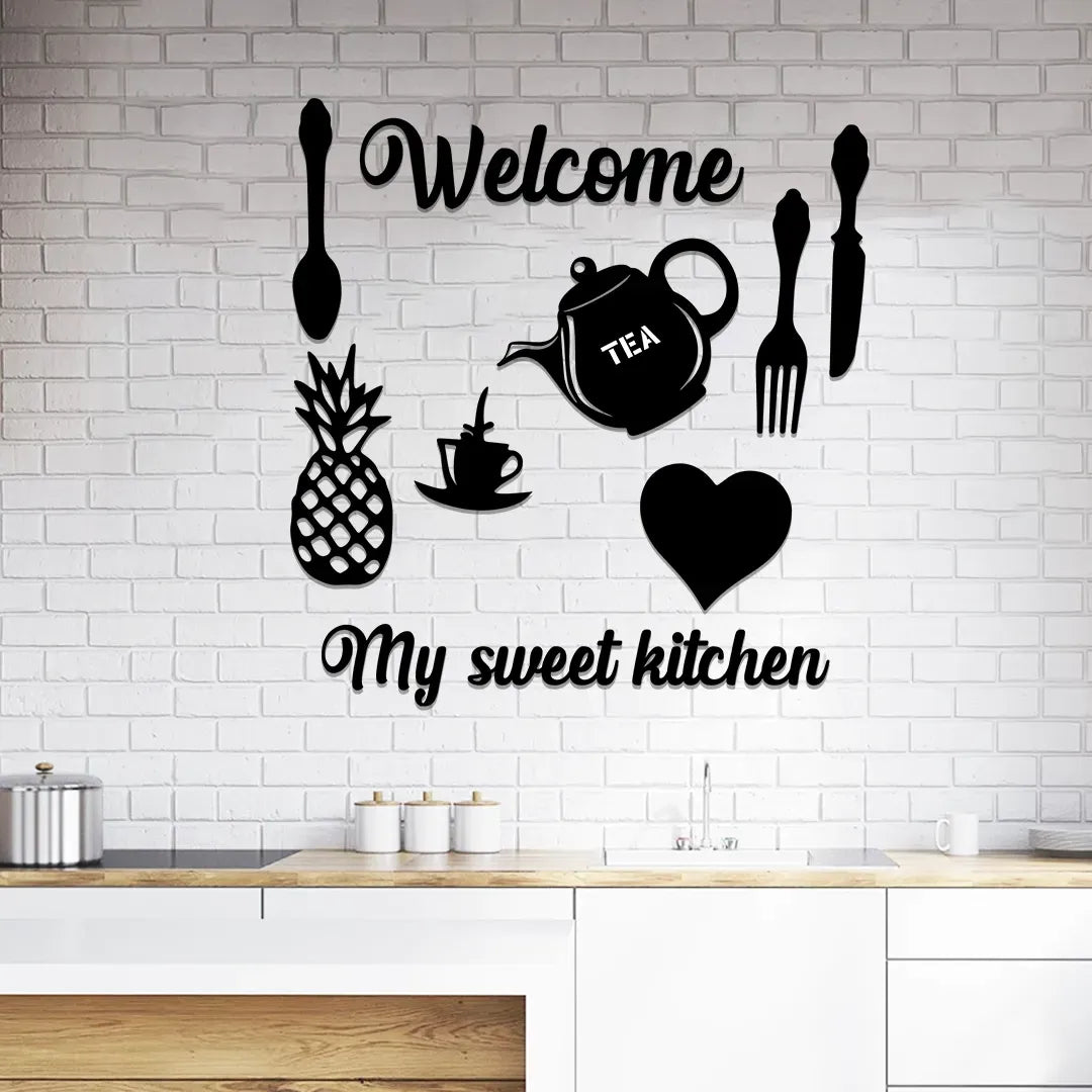 Welcome Home Kitchen Wall Sticker for Kitchen Decoration items
