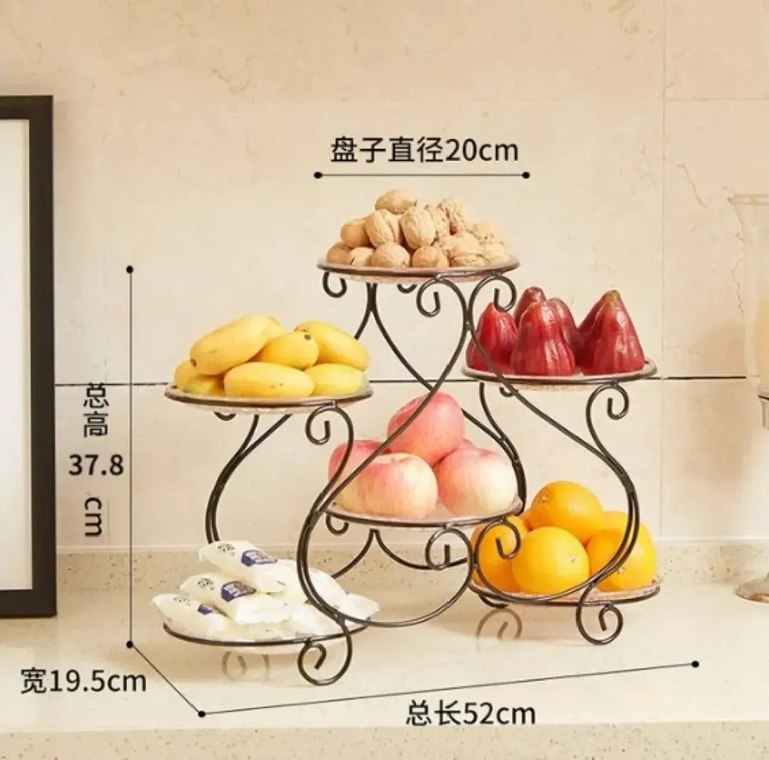 Fruite Plate Snack Cake Dessert Display Stand Storage Rack Room Dried Fruit Using For Home Decorations Center Table