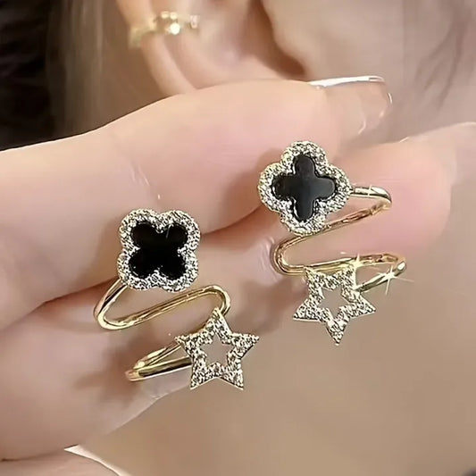 Fashion Crystal Stud Earrings and Ring Set