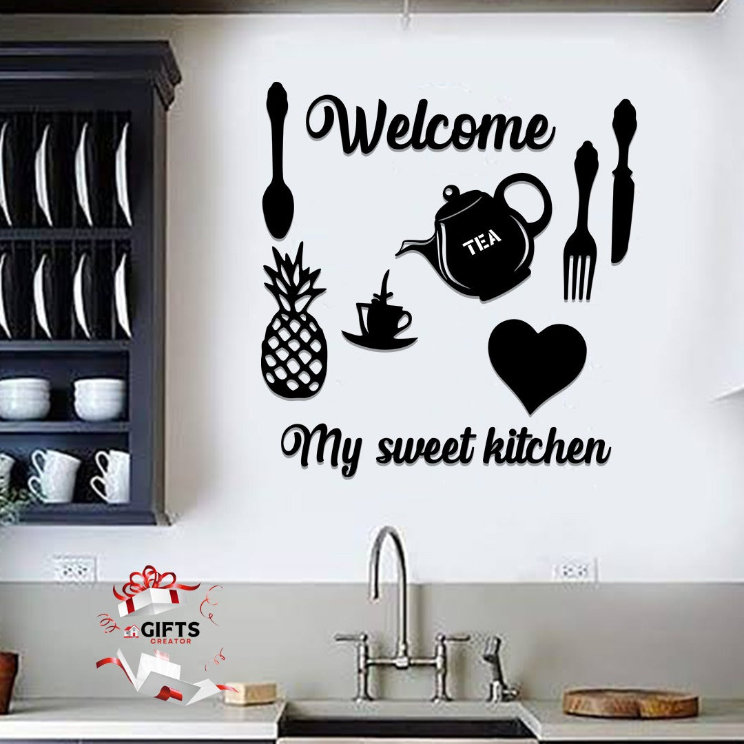 Welcome Home Kitchen Wall Sticker for Kitchen Decoration items
