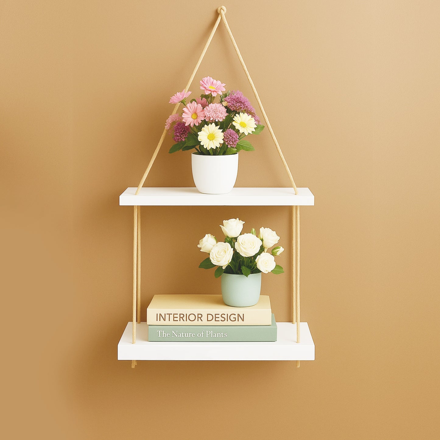 Wall Decoration items for wall hanging - wall hanging fancy - artificial flowers - mini plant artificial decoration - hanging mini plants