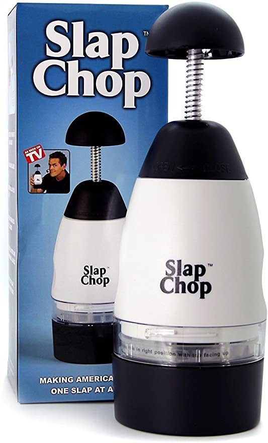 All in 1 Original Slap Chop Slicer with Stainless Steel Blades Vegetable Chopper Gadget