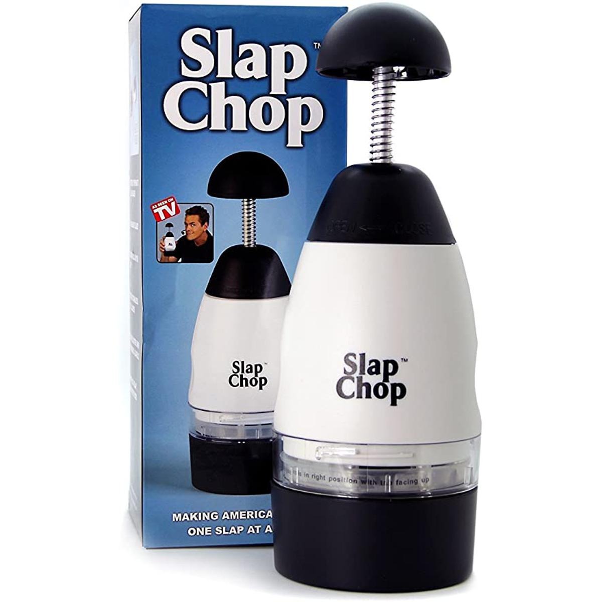 All in 1 Original Slap Chop Slicer with Stainless Steel Blades Vegetable Chopper Gadget