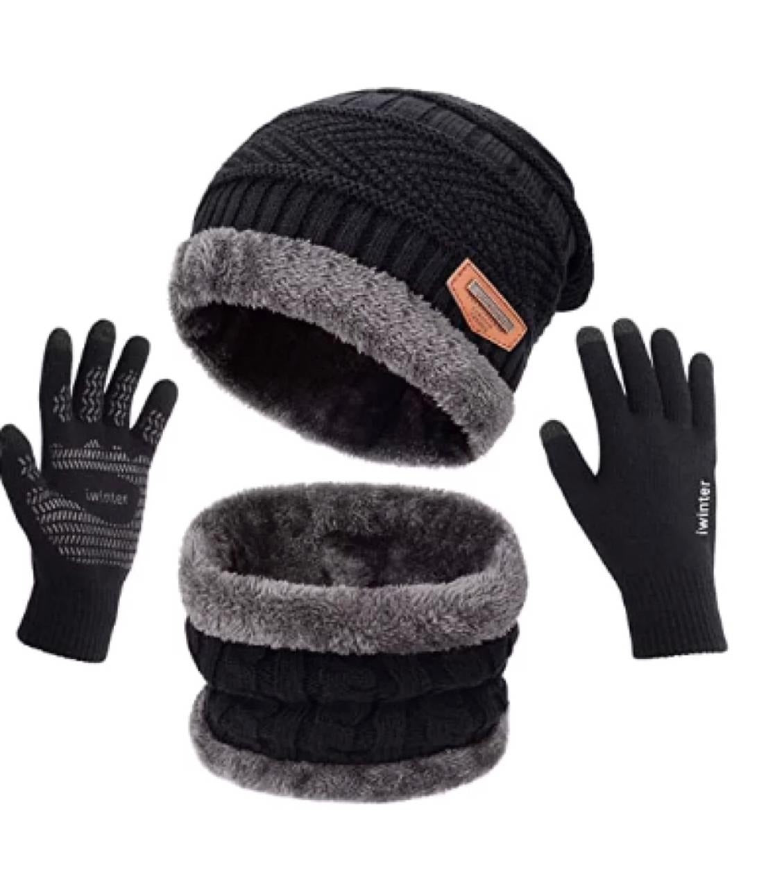 Winter Cap with Gloves Set – Warm, Stylish & Comfortable, Winter Caps for Men & Women - Cozy, Trendy, & Affordable,