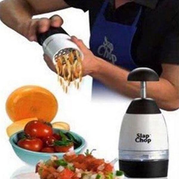 All in 1 Original Slap Chop Slicer with Stainless Steel Blades Vegetable Chopper Gadget