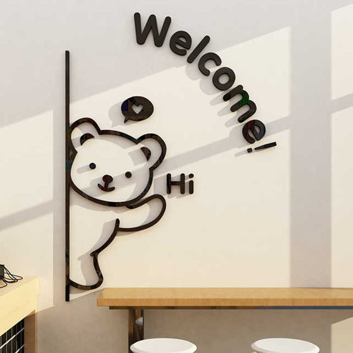 ZF Welcome Here 3D Wooden Wall Decoration Piece