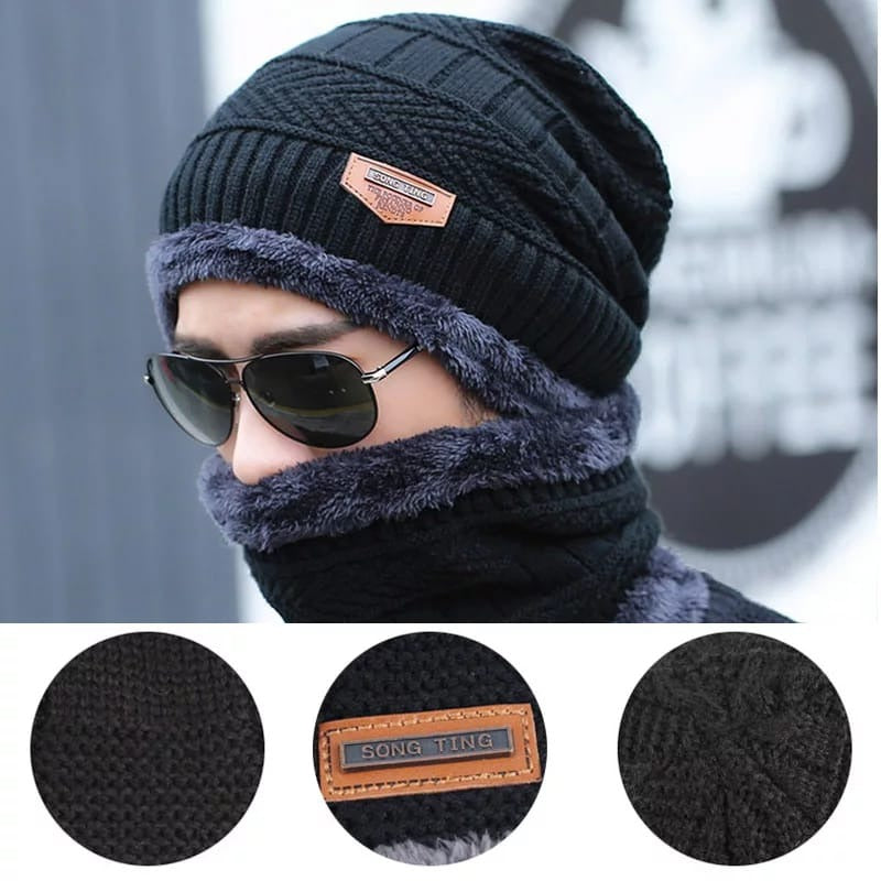 Winter Cap with Gloves Set – Warm, Stylish & Comfortable, Winter Caps for Men & Women - Cozy, Trendy, & Affordable,