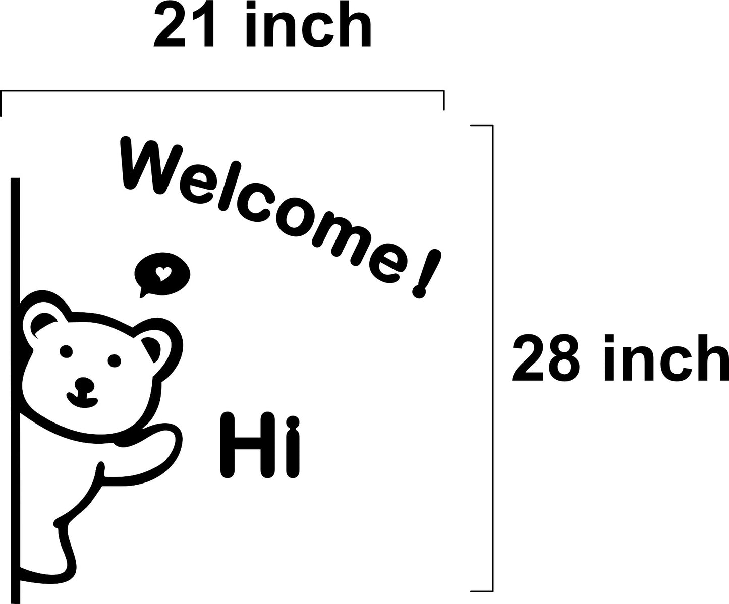 ZF Welcome Here 3D Wooden Wall Decoration Piece