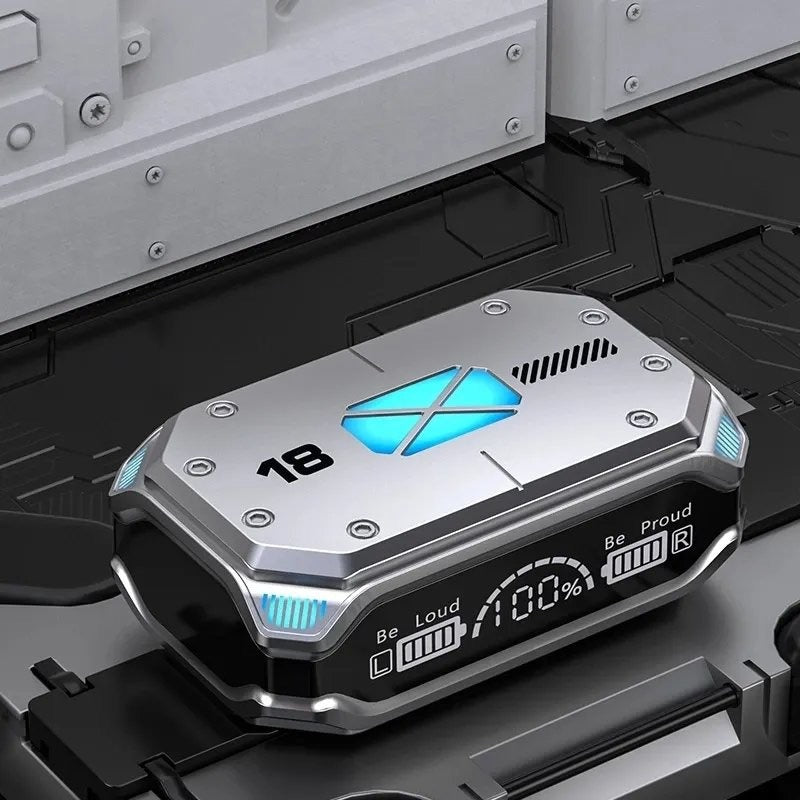 M41 Bluetooth 5.3 True Wireless Earbuds, Environmental Noise Cancelling, Waterproof, LED Power Display