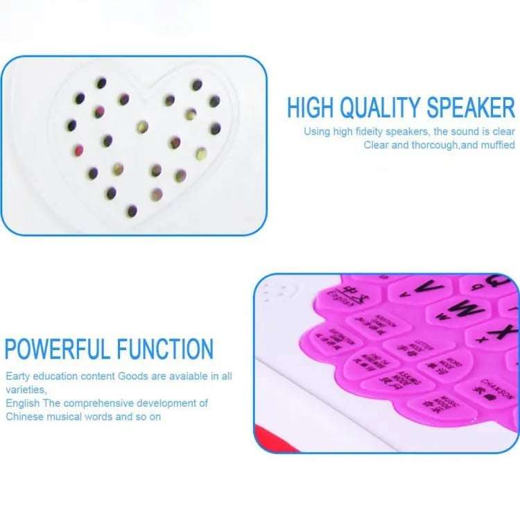 Learning and Educational Musical Laptop Toy Set For Boys and Girls