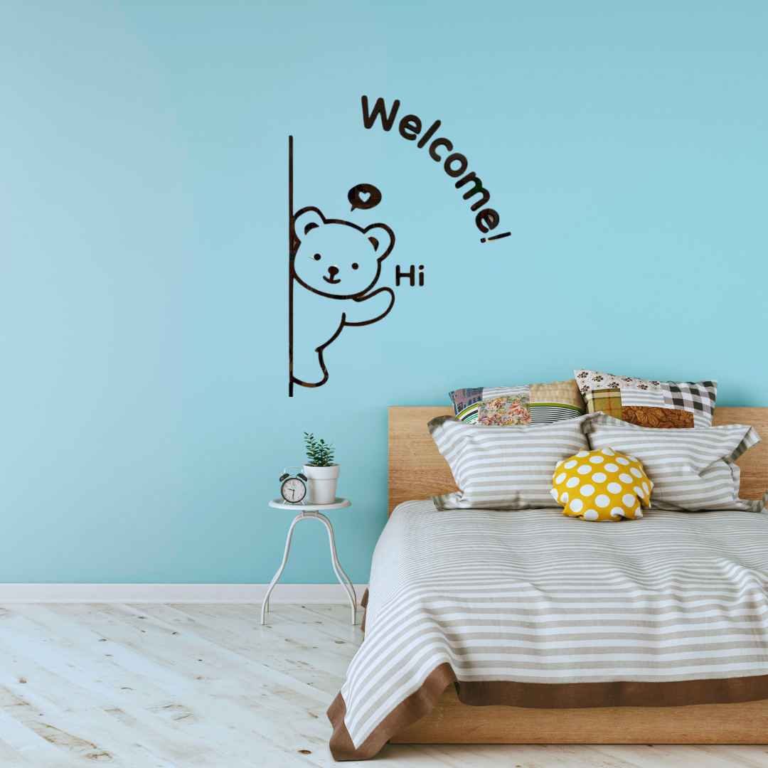 ZF Welcome Here 3D Wooden Wall Decoration Piece