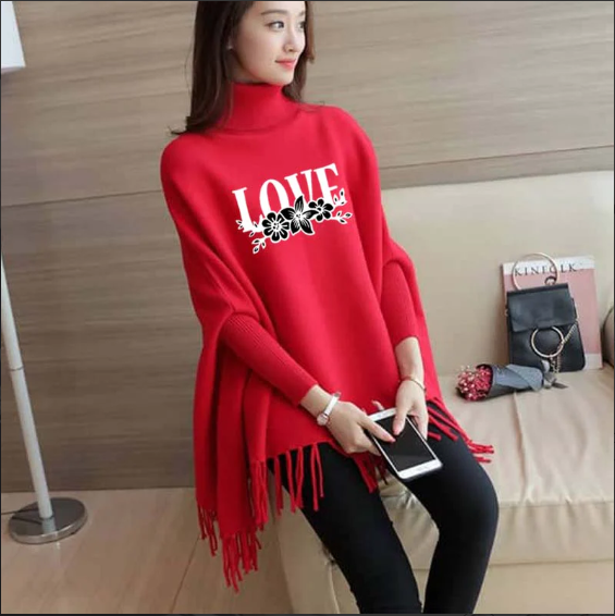 Winter Stylish Western Style Poncho Cap Shawls For Her.