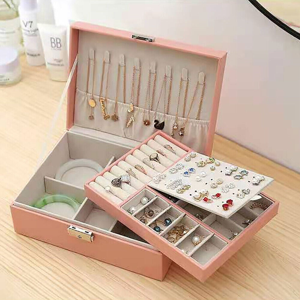 Multipurpose Jewellery organizer - faux leather jewellery box for Girls