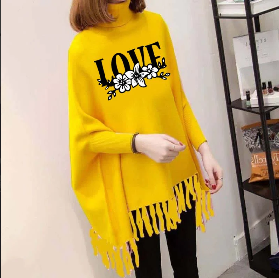 Winter Stylish Western Style Poncho Cap Shawls For Her.