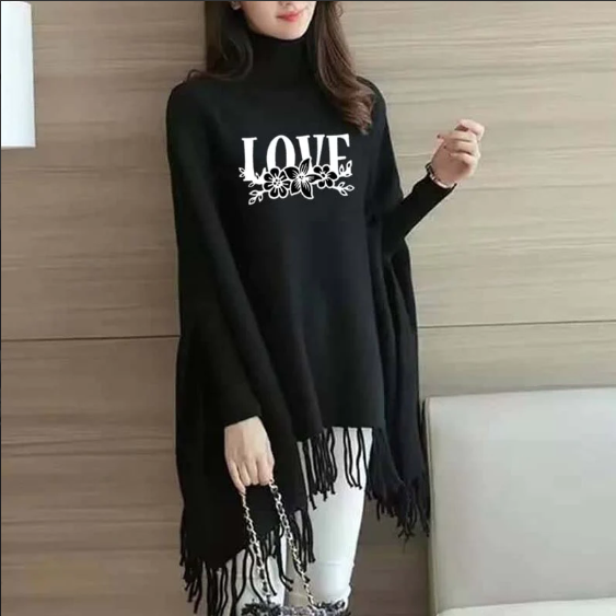 Winter Stylish Western Style Poncho Cap Shawls For Her.