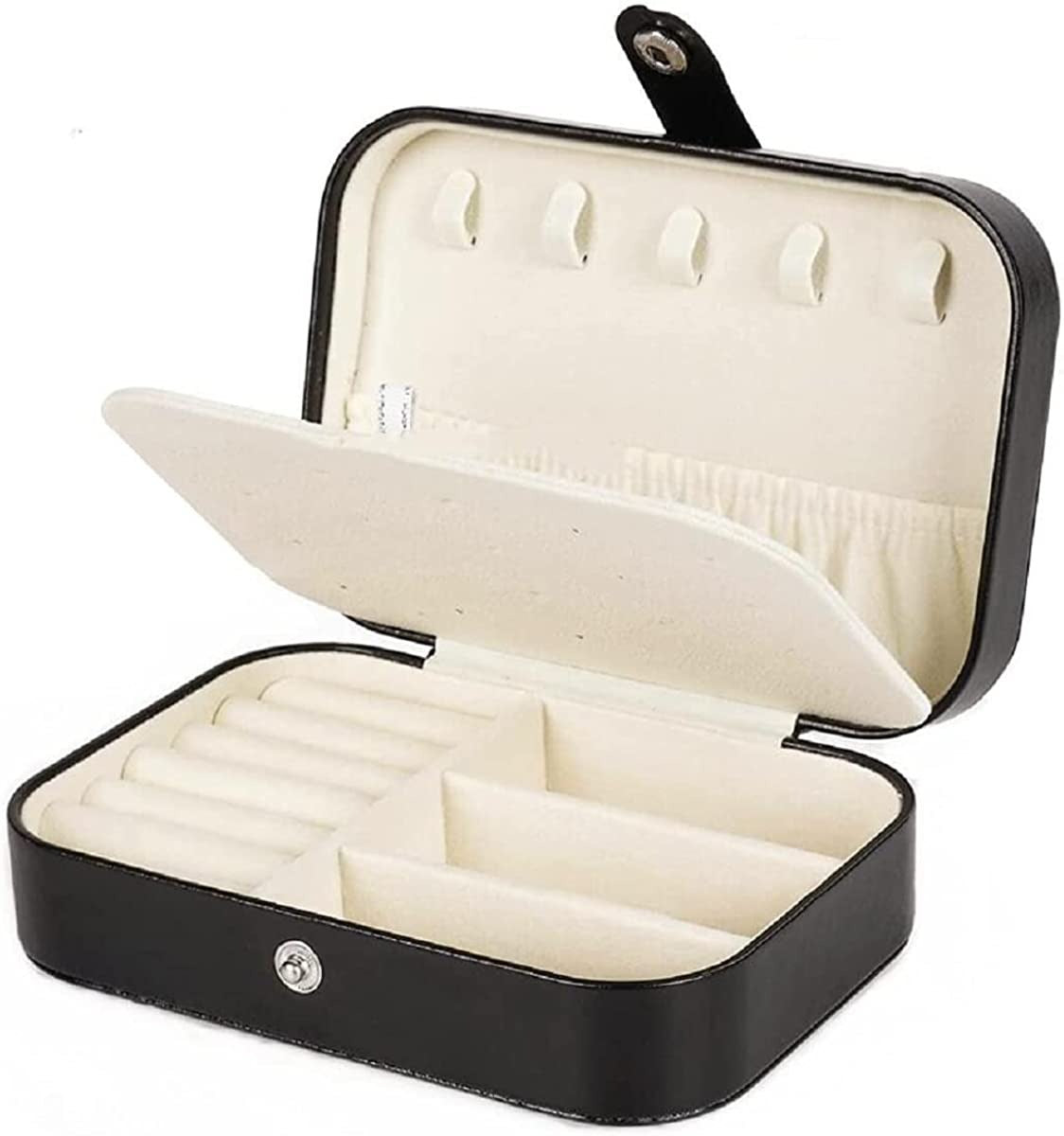 Travel Jewelry Box Jewelry Organizer for Double Layer Portable (Jewelry not included)